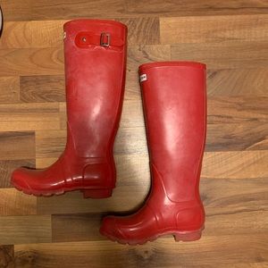Women’s Hunter Rainboots with Insert size 5